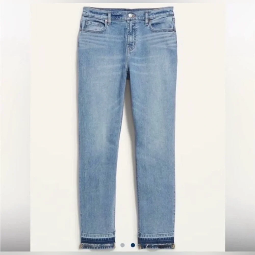 Old Navy Women Boyfriend Straight Cut Off Jeans Size 24 Bohemian Festival New